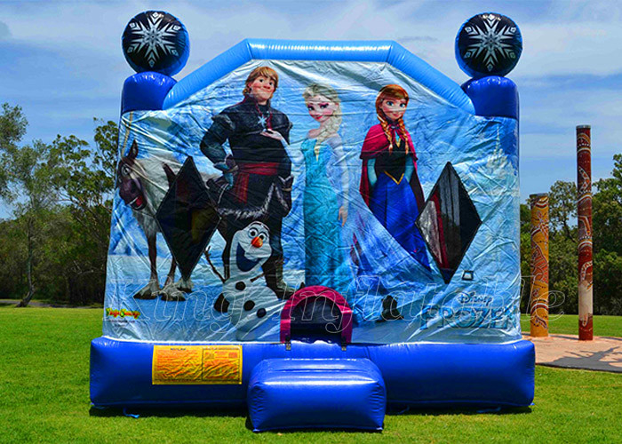 Chambre gonflable congelée de rebond d'Elsa Jumping Castle Outdoor Game pour des filles de garçons