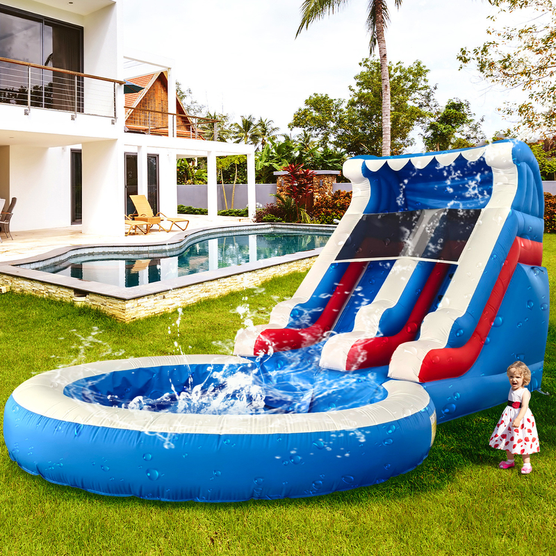 Vente directe d'usine Glissière gonflable avec piscine Glissières gonflables pour adultes et enfants