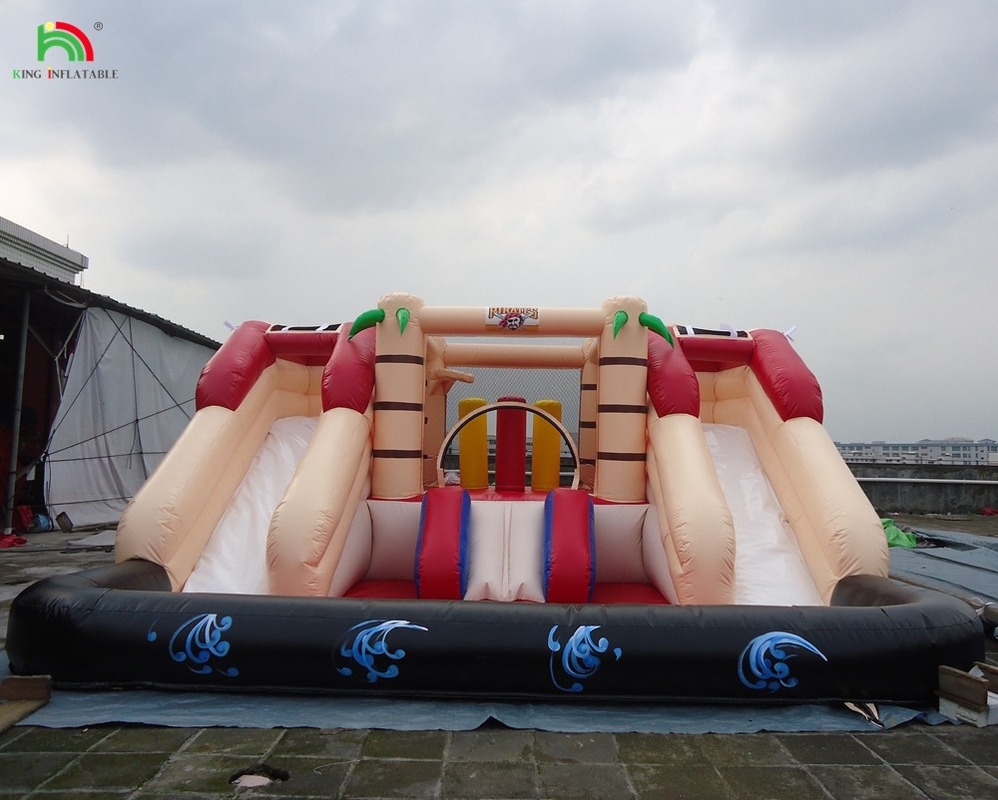 Château à combustion gonflable sur mesure à double voie gonflable avec piscine
