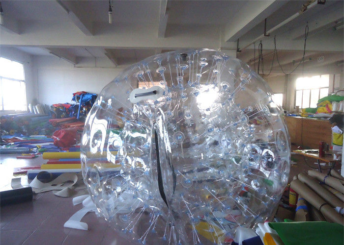 Boule gonflable adaptée aux besoins du client de PVC Zorbing de la boule 1.0mm de Zorb pour des enfants et des adultes