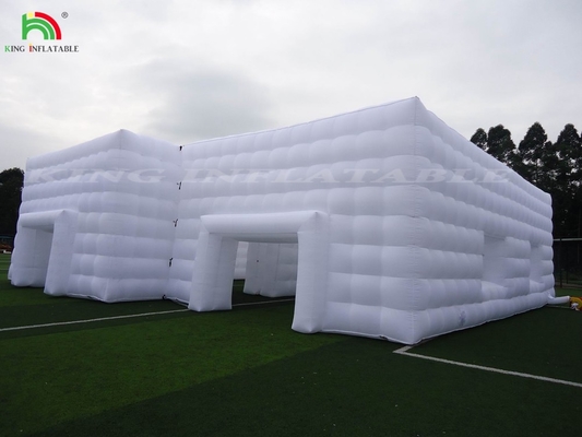 Lumière LED de haute qualité cube soirée boîte de nuit tente blanche boîte de nuit gonflable pour la fête